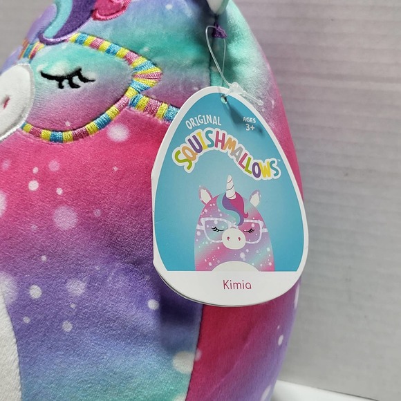 Kima the Rainbow Unicorn 10" Squishmallow Sparkle Multicolored Stuff Toy Plush - Picture 3 of 8